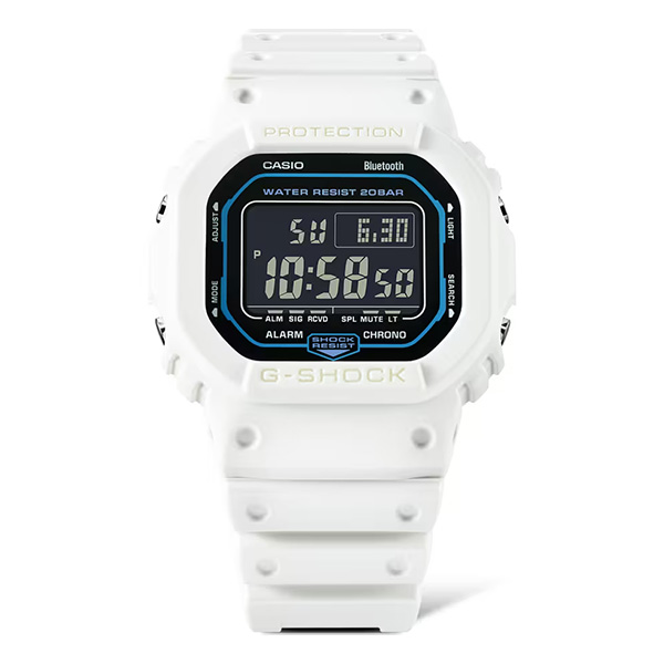 G-SHOCK DW-B5600SF-7 腕時計 メンズ デジタル スマホ連動 ホワイト ジーショック カシオ 逆輸入海外モデルの画像