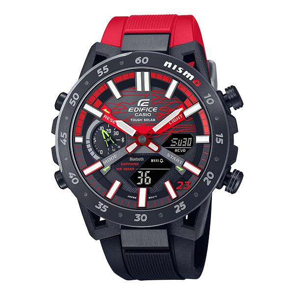 CASIO EDFICE ECB-2000NIS-1A NISMOコラボ 限定モデル 腕時計 ソーラー メンズ アナログ デジタル ブラック レッド カシオ エディフィス 逆輸入海外モデル｜g-supply｜02