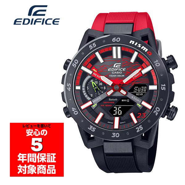 CASIO EDFICE ECB-2000NIS-1A NISMOコラボ 限定モデル 腕時計 ソーラー メンズ アナログ デジタル ブラック レッド カシオ エディフィス 逆輸入海外モデル｜g-supply