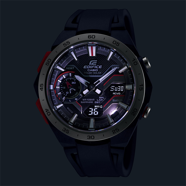 EDIFICE ECB-2200YP-1AJF 腕時計 ソーラー スマホ連動 メンズ WINDFLOW ブラック シルバー モバイルリンク機能 カシオ 国内正規品｜g-supply｜02