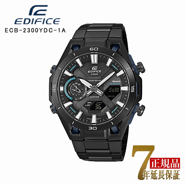CASIO EDIFICE �����Y �r���v �X�}�z�A�� �^�t�\�[���[ ���^���o���h �A�i�f�W �������f�� �u���b�N×�u���b�N ECB-2300YDC-1AJF