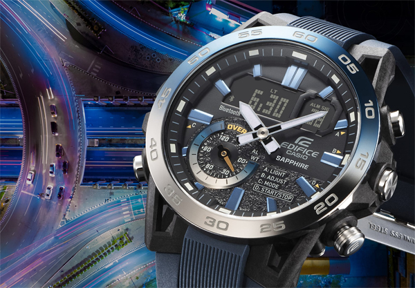 CASIO EDIFICE ECB-40YNP-1AJF メンズ 腕時計 アナデジ カシオ 国内正規品｜g-supply｜02