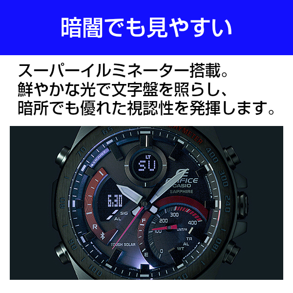 CASIO EDIFICE ECBYDBAJF タフソーラー メンズウォッチ アナデジ