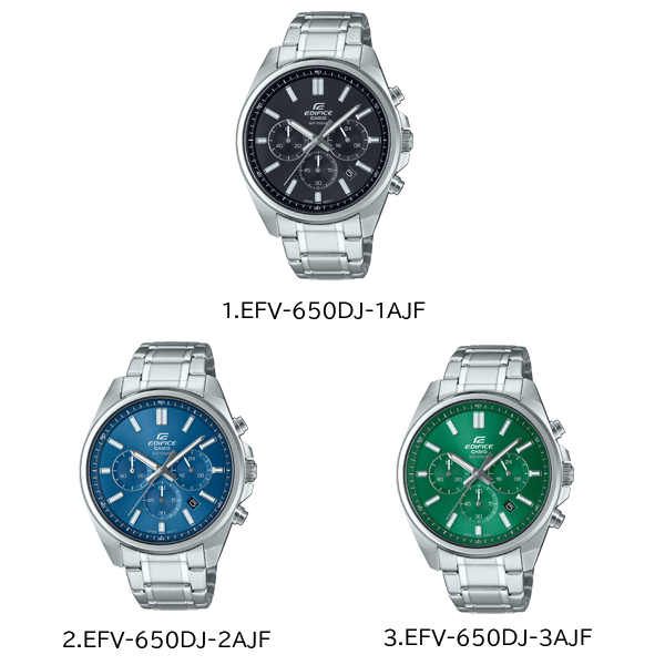 CASIO EDIFICE EFV-650DJ メンズ 腕時計 アナログ クロノグラフ カシオ 国内正規品｜g-supply｜02