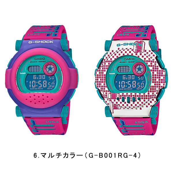 腕時計 スマホ連動 メンズ デジタル イエロー Gショック  逆輸入海外モデル G-B001MVA-1DR G-B001MVB-8DR G-B001RG-3DR G-B001SF-7DR G-B001MVE-9DR G-B001RG-4の画像