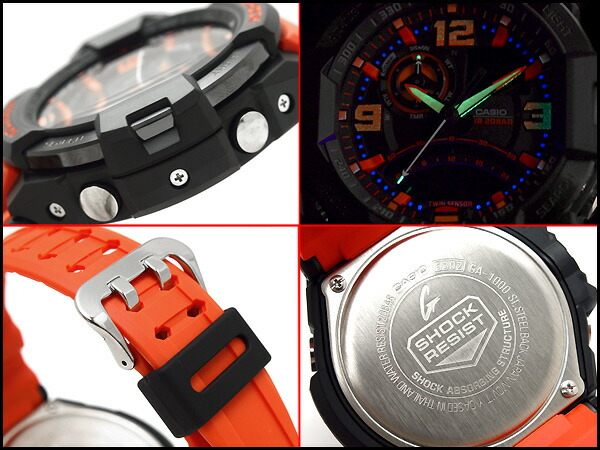 G-SHOCK CASIO メンズ 腕時計 スカイコックピット ツインセンサー搭載