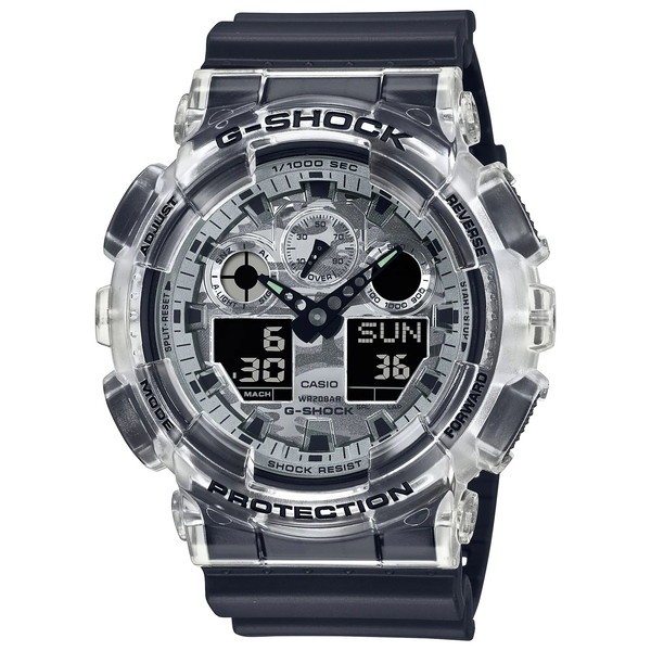 G-SHOCK GA-100SKC-1A 腕時計 メンズ デジアナ カモフラ 迷彩柄 