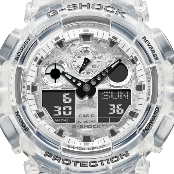 G-SHOCK GA-100SKC-1A 腕時計 メンズ デジアナ カモフラ 迷彩柄