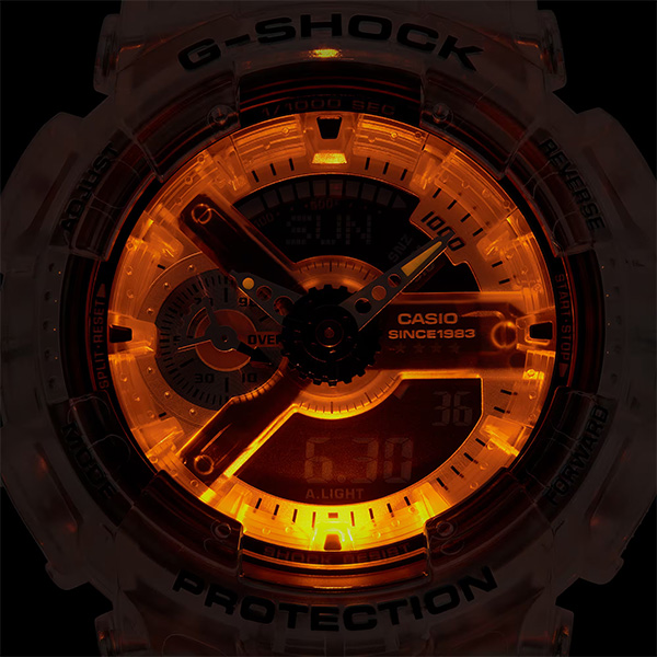 G-SHOCK GA-114RX-7ADR 腕時計 メンズ クリアスケルトン 40周年記念