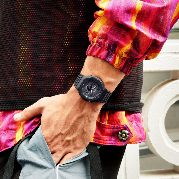 G-SHOCK GA-2100P-1AJR 腕時計 メンズ オクタゴン ブラック カシオ