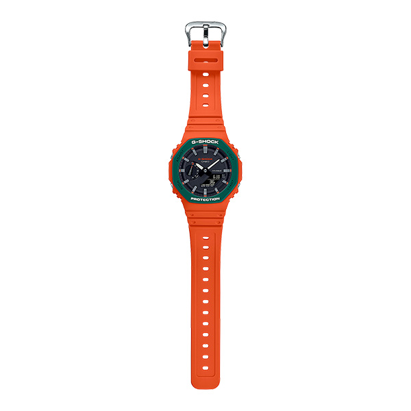 G-SHOCK GA-2110SC-4A 腕時計 メンズ デジアナ カシオーク オレンジ