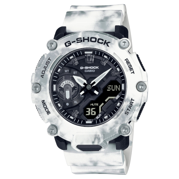 G-SHOCK GA-2200GC-7A アナデジ メンズ 腕時計 ホワイト カモフラ G 