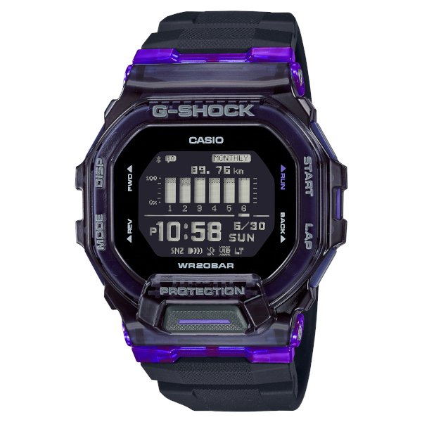 G-SHOCK GBD-200SM-1A6 G-SQUAD ジースクワッド スケルトン スマホ連動 メンズ 腕時計 Gショック ジーショック  逆輸入海外モデル