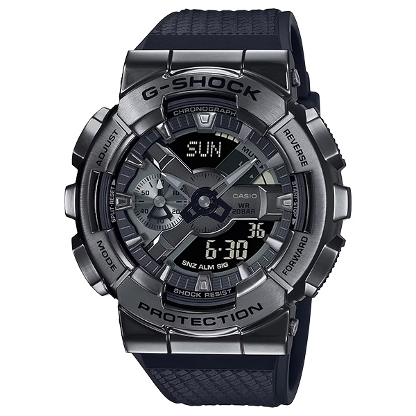 G-SHOCK GM-110BB-1A 腕時計 メンズ デジアナ オールブラック Gショック ジーショック カシオ 逆輸入海外モデル｜g-supply｜02