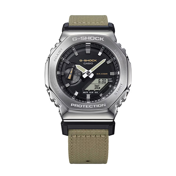 G-SHOCK GM-2100C-5A 腕時計 メンズ アナログ デジタル カーキ クロスバンド Gショック ジーショック カシオ 逆輸入海外モデル