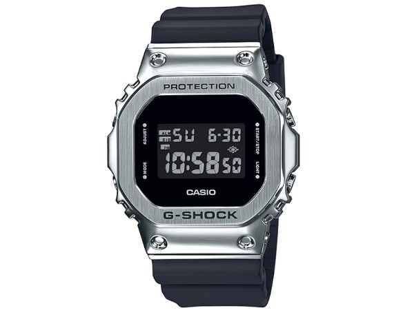 G-SHOCK Gショック ジーショック 5600 メタル カシオ CASIO デジタル 腕時計 ブラック シルバー GM-5600-1JF  国内正規モデル
