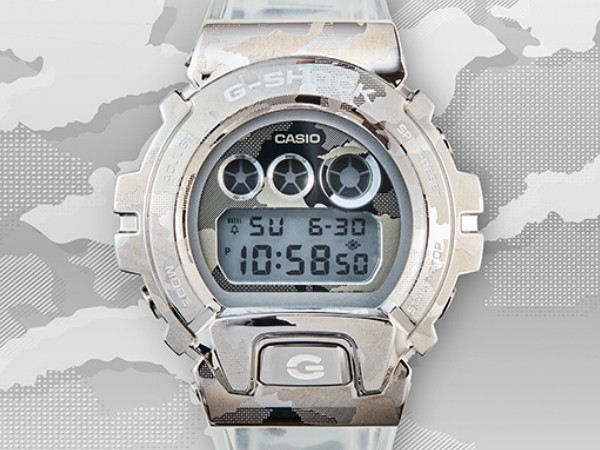 G-SHOCK GM-6900SCM-1 Skeleton Camouflage Series デジタル メンズウォッチ 腕時計 6900 クリア  Gショック ジーショック 逆輸入海外モデル