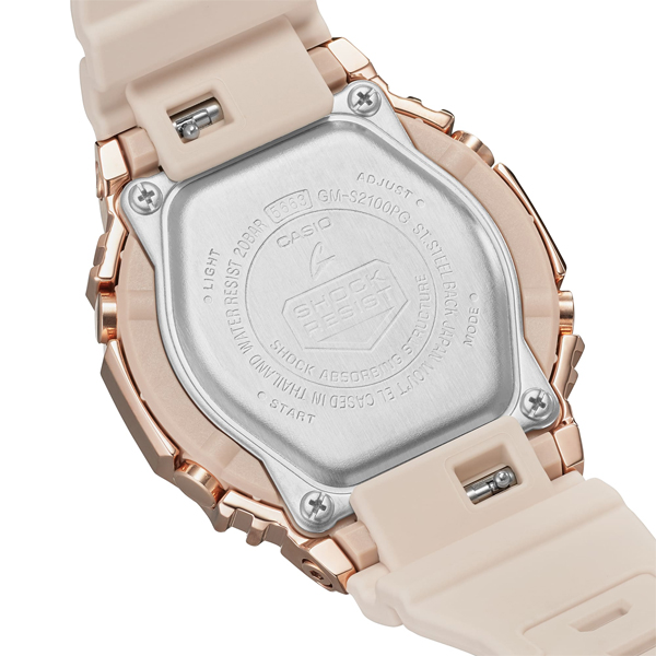 G-SHOCK GM-S2100PG-4AJF 腕時計 ユニセックス メタルカバード ピンクゴールド ピンクベージュ カシオ 国内正規品｜g-supply｜03