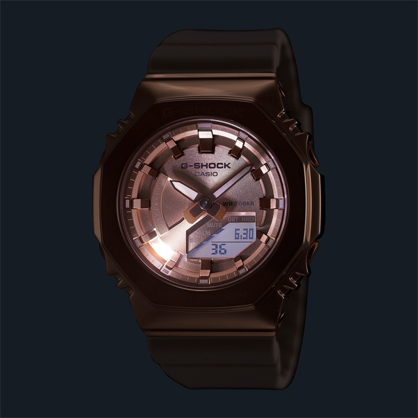 G-SHOCK GM-S2100PG-4AJF 腕時計 ユニセックス メタルカバード ピンクゴールド ピンクベージュ カシオ 国内正規品｜g-supply｜04