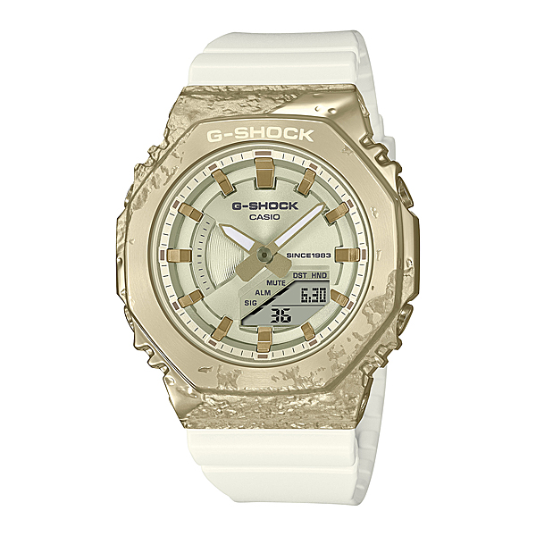 G-SHOCK メンズ 腕時計 40周年記念モデル アナデジ 海外モデル ゴールド×ホワイト GM-S2140GEM-9Aの画像