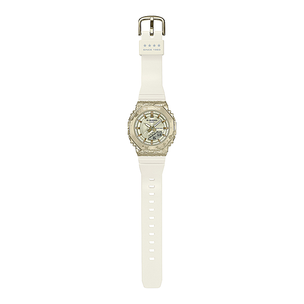 G-SHOCK メンズ 腕時計 40周年記念モデル アナデジ 海外モデル ゴールド×ホワイト GM-S2140GEM-9Aの画像
