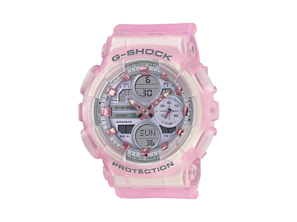 G-SHOCK S Series GMA-S140NP-4A アナデジ ユニセックス 腕時計 ピンク スケルトン Gショック ジーショック
