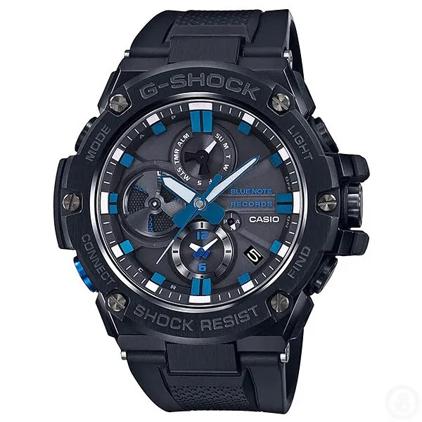 G-SHOCK　ブラック/ブルー G-SHOCK GST-B100BNR-1A ブルーノートコラボ 限定モデル 腕時計