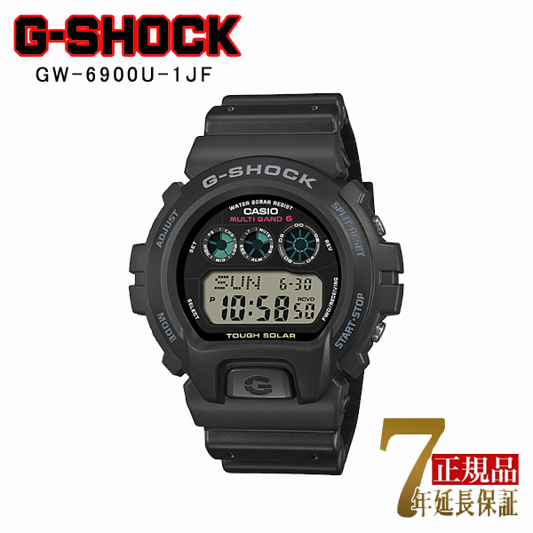 G-SHOCK �����Y �r���v �^�t�\�[���[ �f�W�^�� �������f�� �u���b�N GW-6900U-1JF