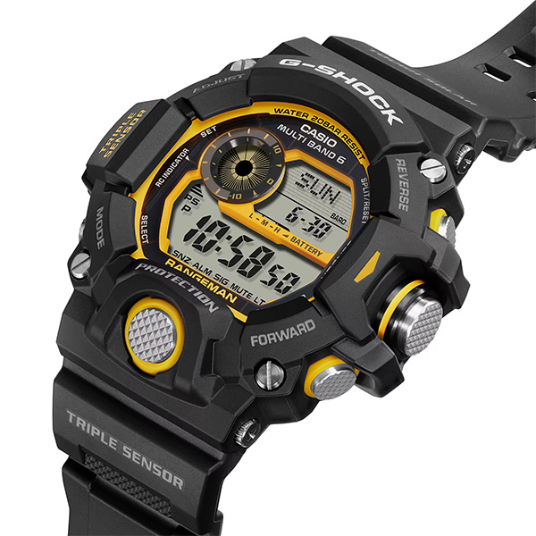 G-SHOCK GW-9400Y-1 RANGEMAN 腕時計 電波ソーラー メンズ デジタル ブラック イエロー Gショック ジーショック カシオ  逆輸入海外モデル