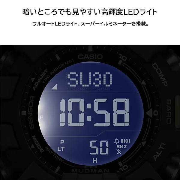 G-SHOCK GW-9500 MUDMAN 電波ソーラー 腕時計 メンズ デジタル ブラック レッド カーキグリーン カシオ ジーショック マッドマン 逆輸入海外モデル｜g-supply｜08
