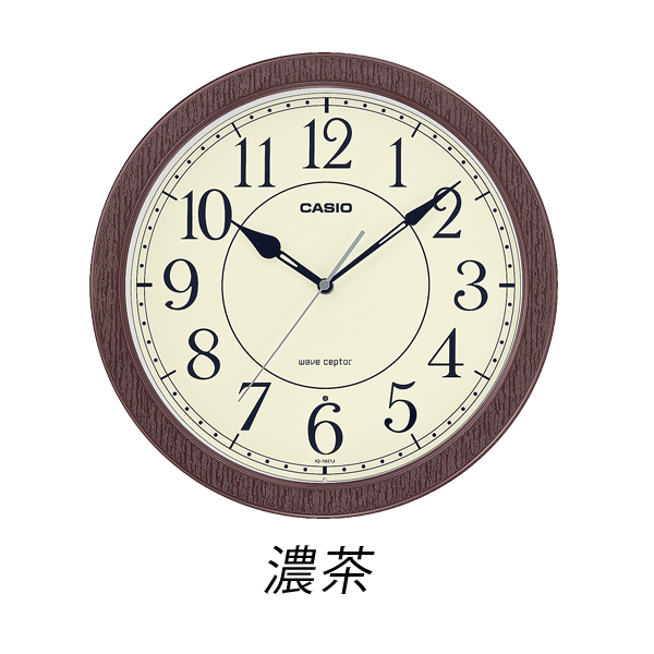 金杯　掛時計　茶の間セット CASIO 掛け時計、壁掛け時計（色：ブラウン系）｜インテリア時計