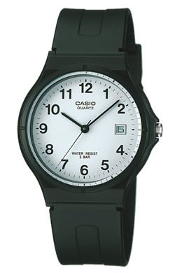 CASIO �����Y ���[�f�B�[�X �r���v STANDARD �X�^���_�[�h �A�i���O �z���C�g �u���b�N MW-59-7BJH �������f��