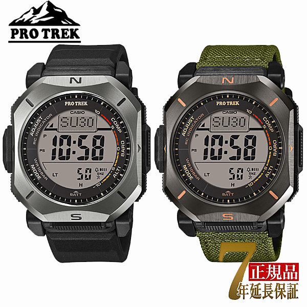 CASIO PRO TREK �����Y �r���v �^�t�\�[���[ �o�R �X�}�z�A�� �������f�� �u���b�N�V���o�[×�u���b�N �u���b�N×�J�[�L�O���[�� PRW-69Y-1JF PRW-69YB-3JF