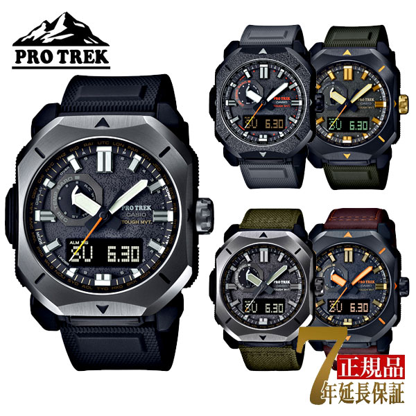 CASIO PRO TREK �����Y �r���v �d�g�\�[���[ �g���v���Z���T�[���� �A�i�f�W �A�E�g�h�A �o�R �������f�� PRW-6900Y-1 PRW-6900BF-1 PRW-6900YB-3 PRW-6900YL-5