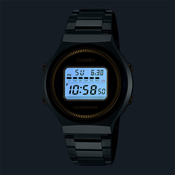 CASIO（カシオ） CASIOTRON 腕時計 メンズ デジタル シルバー ブルー