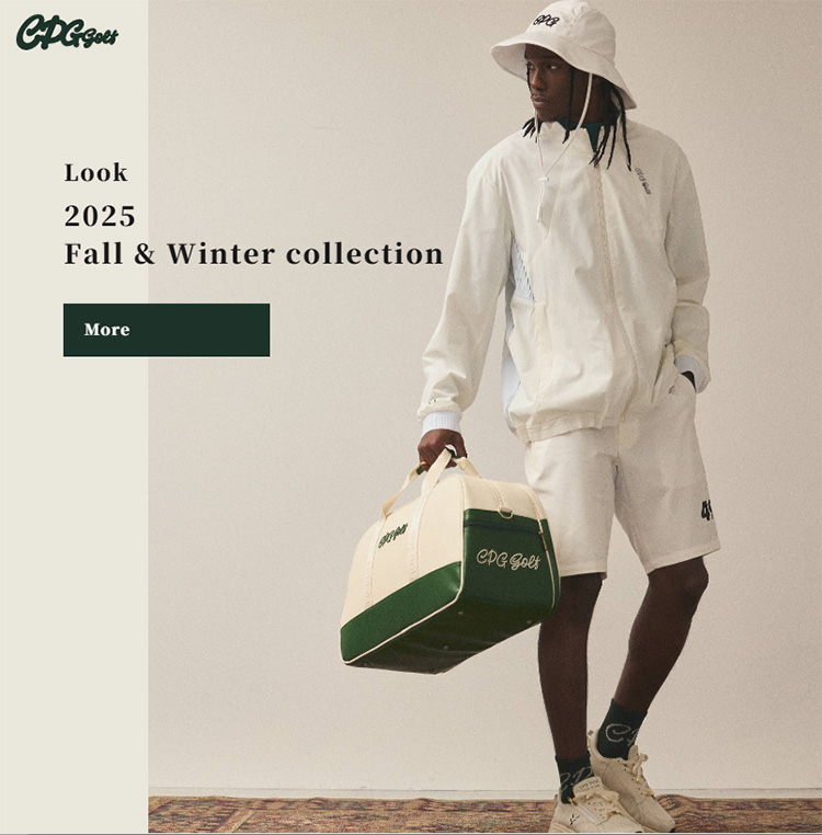 CPG GOLF バックプリント モックネックシャツ 半袖 メンズ 2025秋冬