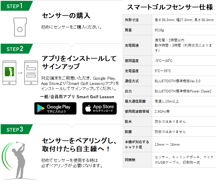 期間限定】 ソニー スマートゴルフセンサー SONY SSE-GL1 日本正規品