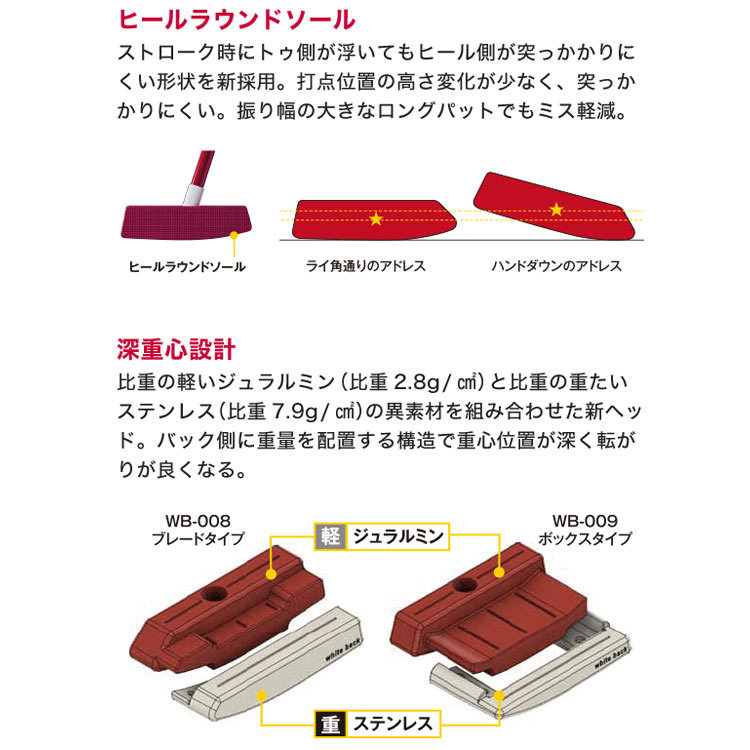 アカパタ キャスコ ゴルフ Red9/9 white back ホワイトバック パター アカパタ 2021モデル 19sbn ジーゾーン ゴルフ  PayPayモール店 - 通販 - PayPayモール いヘッドで - shineray.com.br