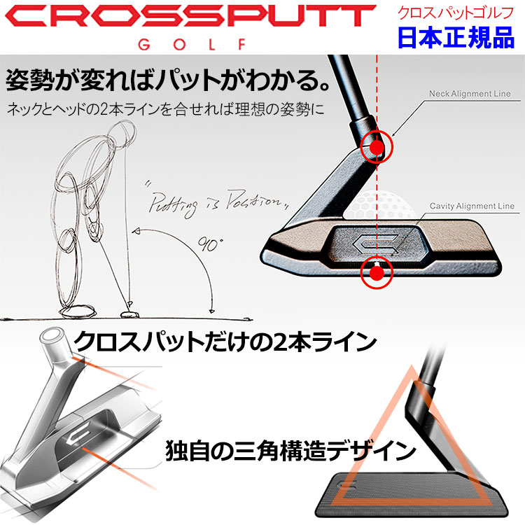 クロスパット ステルス2.0 パター CROSSPUTT Stealth 2.0 日本正規品