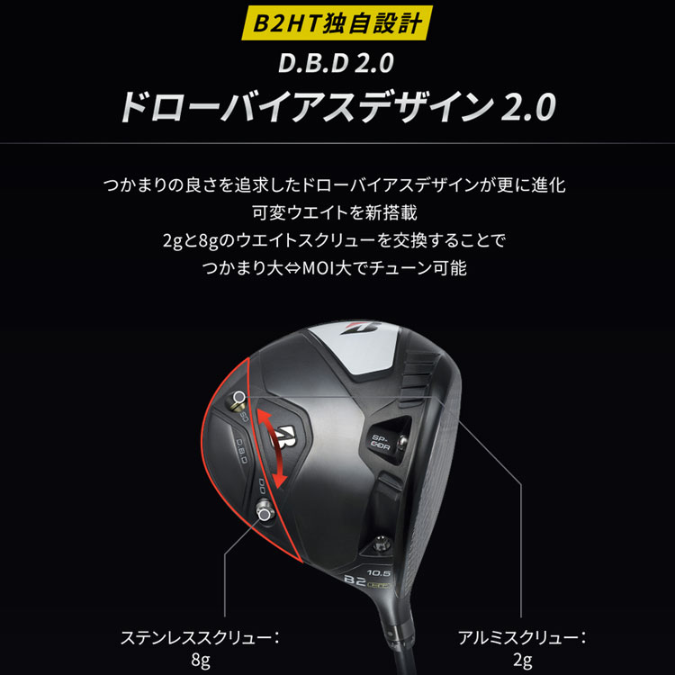 期間限定】 ブリヂストン B2 HT ドライバー TENSEI Pro Blue 1K 50