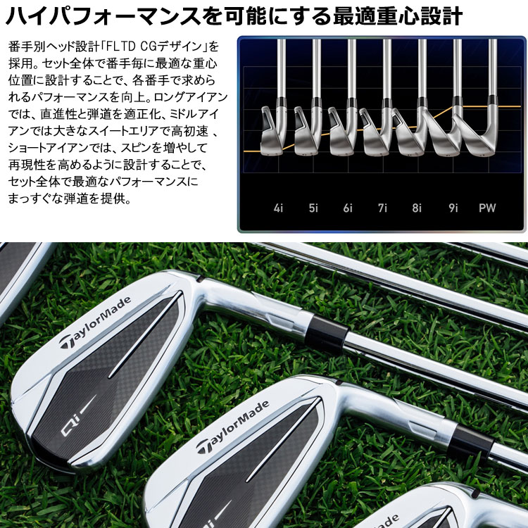 TaylorMade 【期間限定】 テーラーメイド Qi アイアン 5本セット