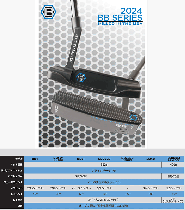BETTINARDI（ベティナルディ） (期間限定) BBシリーズ パター