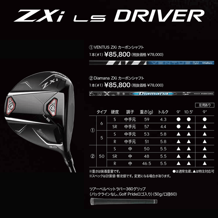 SRIXON 【期間限定】 ダンロップ スリクソン ZXi LS ドライバー