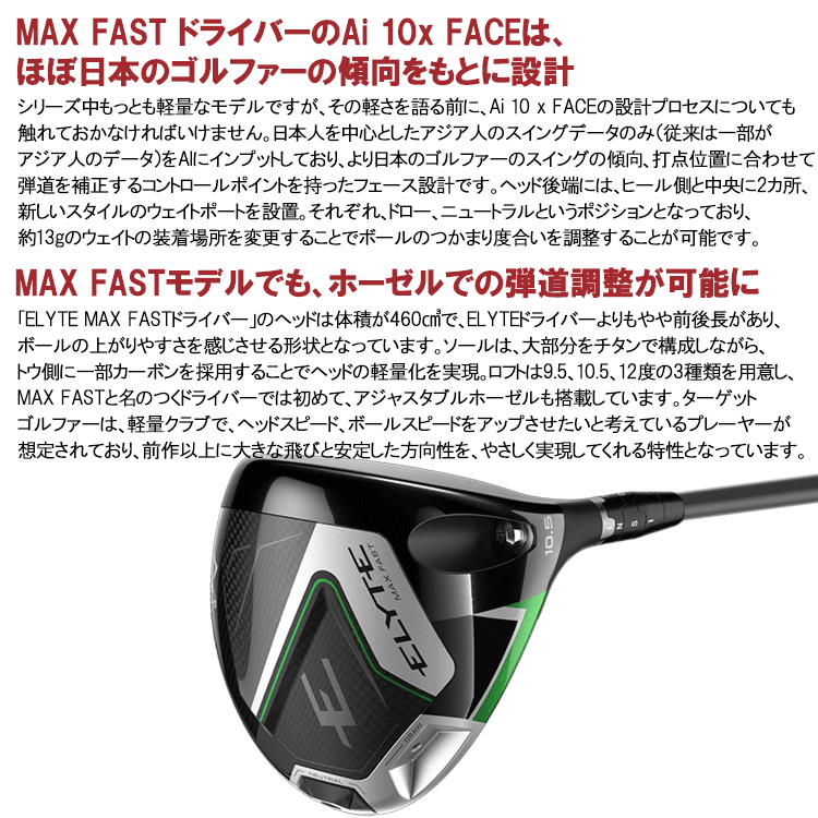 Callaway 【期間限定】 キャロウェイ エリート マックスファスト