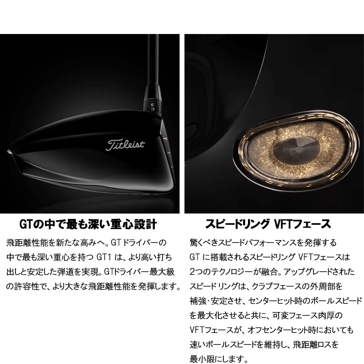 Titleist 【期間限定】 タイトリスト GT1 ドライバー 2025モデル
