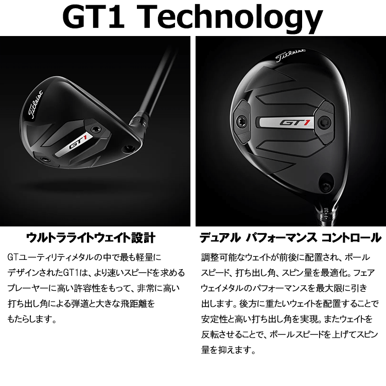 期間限定) タイトリスト GT1 ユーティリティ Titleist 2025モデル 日本