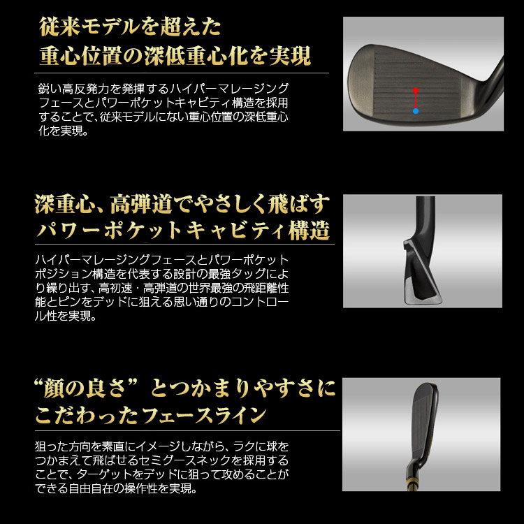 ワークスゴルフ CBRブラックプレミア アイアン 6本セット ルール