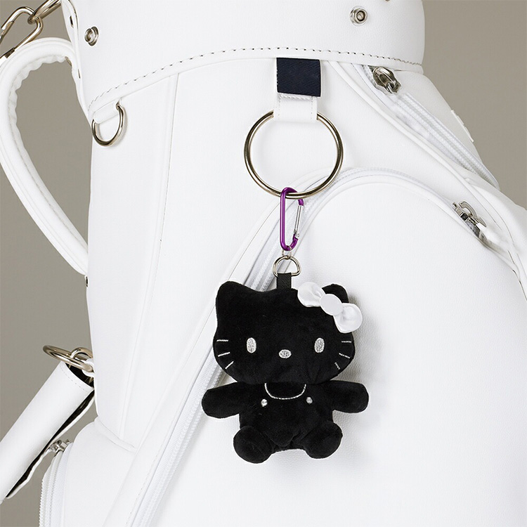 ハローキティ ブラックver. ボールポーチ ゴルフ用品 KTBP004 サンリオ