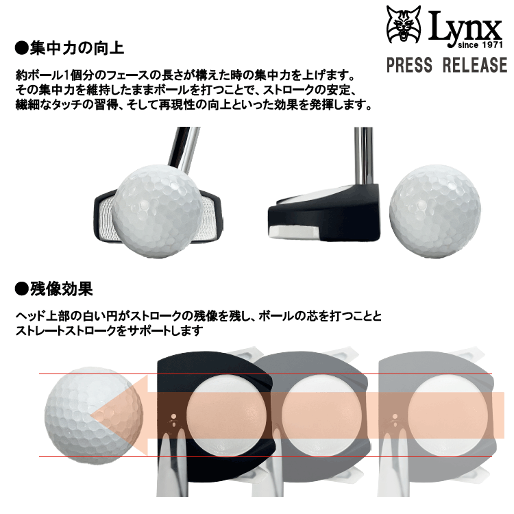 Lynx（リンクス） (期間限定) ゴルフ コスパイイダ パター Co Spiida