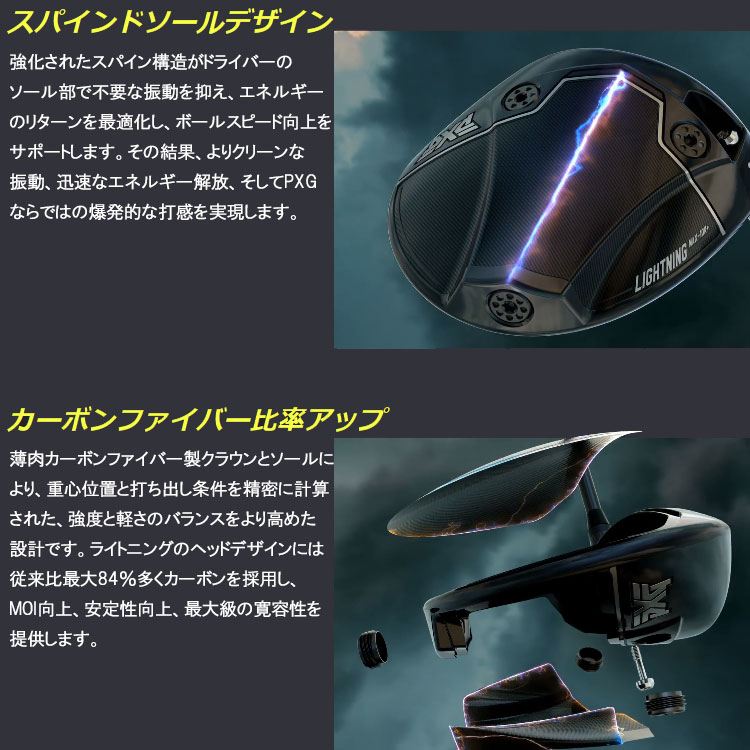 PXG (期間限定) PXG Lightning Tourドライバー ライトニング ツアー